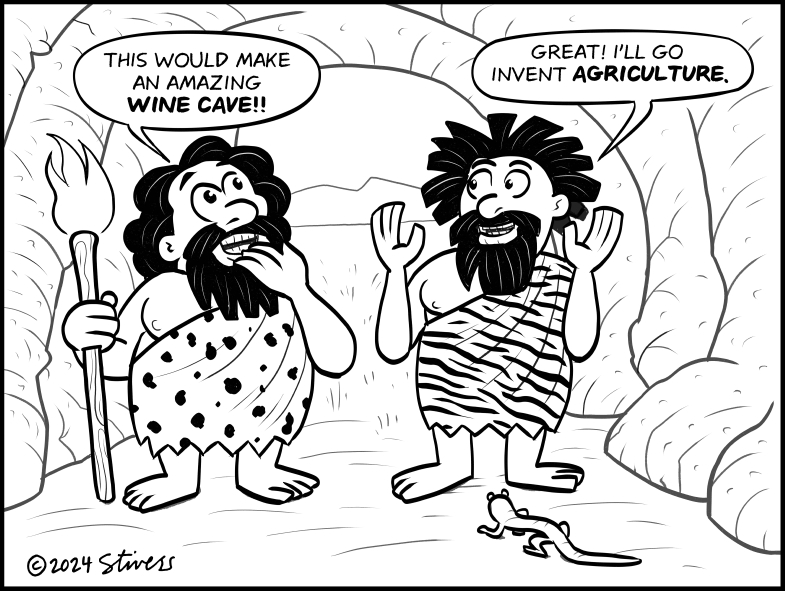 The first wine cave